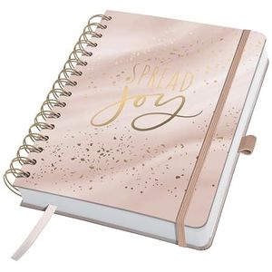 SIGEL JP105 Weekplanner, ongedateerd, tafelkalender zonder datum, 100 g/m², hardcover, 53 weken, 124 pagina's, Glittery Joy, van duurzaam papier, Jolie