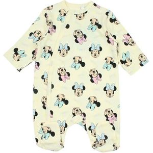 Baby Minnie Romper, klassiek Disney-ontwerp, gezellige en comfortabele kleding voor baby, Lichtgeel, 24 Maanden