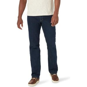 Wrangler Authentics Klassieke jeans met comfortabele taille voor heren, Donkere Indigo, 35W / 30L