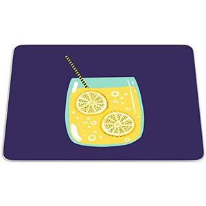 Bonamaison, Rechthoek Pop Art Digital bedrukte muismat, antislip onderkant, voor kantoor en thuis, grootte: 22x18 cm