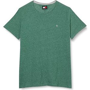 Tommy Jeans Heren Xslim Jaspe C hals Ext S/S gebreide tops, groen, 3XL, Hof Groen, 3XL grote maten tall