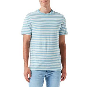 s.Oliver heren t-shirt, turquoiseblauw, S