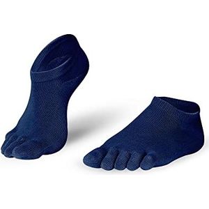 KNITIDO Everyday Essentials Sneaker | Effen 5-teensokken van katoen voor elke dag, Marine (806), 39-42