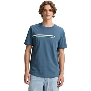 Shirt - Jersey - Ronde Hals - Logoprint - Normale Pasvorm - Kwartmouw