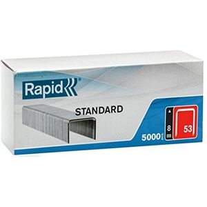 Rapid 40108658 nietjes 53/8 mm standaard, verzinkt, 5000 stuks