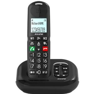Alcatel - XL685 Voice - DECT Telefoon - Zwart - Met Antwoordapparaat en Grote Toetsen