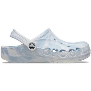 Crocs Baya Gemarmerde Klomp K, Wit/Multi, 1 UK, Wit Multi, 32/33 EU