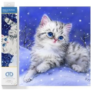 Diamonddotz DD5.006 Kitten In The Snow 35X27 cm, 96+ mnd