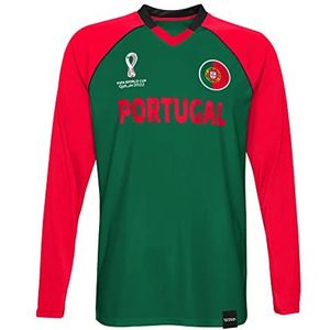 FIFA Jongens Official World Cup 2022 Classic Long Sleeve-Portugal T-shirt, Rood, Medium, rood, 5 Jaar