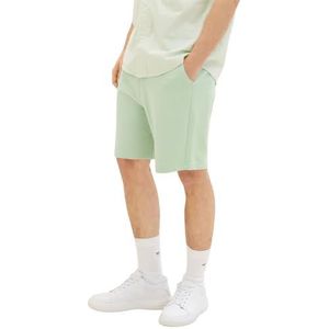 TOM TAILOR Denim Heren 1035678 Bermuda Sweatpants Shorts, 31038-Placid Green, XL, 31038 - Placid Groen, XL