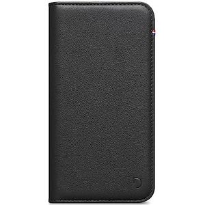 DECODED Wallet Case - iPhone 13 Pro - Hoesje met Pasjeshouder - Leren Telefoonhoesje - Portemonnee - Hoogwaardig Europees Leer - Magnetische Technologie van Apple - Zwart