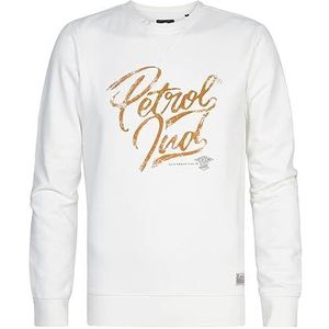 Petrol Industries Sweatshirt met ronde hals voor heren, wit (Dusty White), S