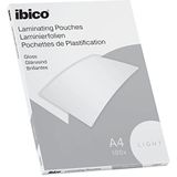 Ibico Basics A4 Lamineerhoezen, Lichtgewicht, 100 Stuks, Glanzend, Glashelder, 627308