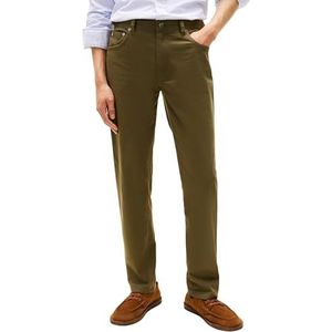 Tommy Hilfiger Mannen Denton 5PKT Sateen MW0MW42005 5 Pocket Broek, Khaki, 32W/32L, Khaki (Legergroen), 32W / 32L