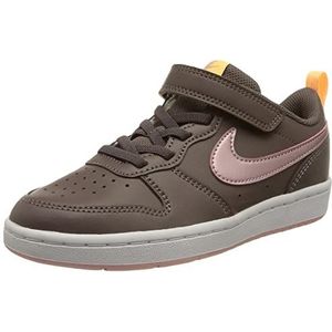 Nike Court Borough Low 2 (PSV), uniseks kindersneakers, violet or/melon inkt/roze glaze, 27,5 EU