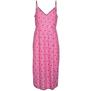 VERO MODA - Jurk 'SONEY' - Magenta / Lichtroze - Mouwloos - 3/4 Lengte