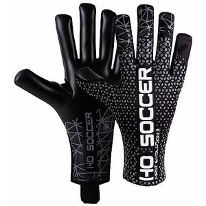 HO Soccer Pro Evolution Negative Blackout keepershandschoenen, uniseks, volwassenen, zwart/zilver, maat 7,5