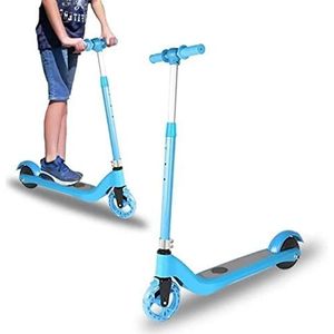 BEEPER – Elektrische step voor kinderen van 4 tot 12 jaar, 100 W, blauw Kiddy FWE50-B, afmetingen afmetingen: 74 x 36 x (80-90) cm