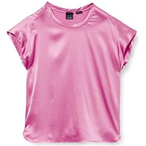 Pinko Farida Blusa Satin Stretch T-shirt voor dames, O31_Malva Opera, 46 NL