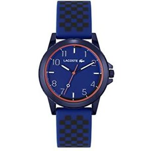 Lacoste Unisex's analoge quartz horloge met siliconen band 2020148, Blauw