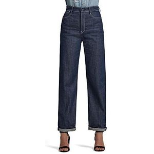 G-STAR RAW Tedie Ultrahoge taille, lange rechte C jeans voor dames, Raw denim C665-001, 32W x 30L