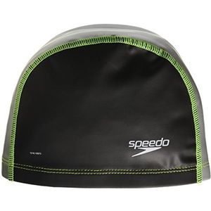 Speedo Unisex-Adult Zwemmuts Stretch Fit Zwart/Zilver, Klein/Medium
