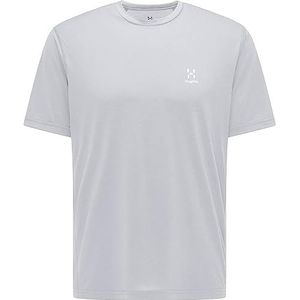 Haglöfs 605156_4V6 Ridge Tee T-shirt Heren Concrete Solid Maat S, Beton Solid, S