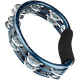 Meinl Percussion TMT1A-B Tambourine (ABS-kunststof) met aluminium klemmen (2 rijen) - handmodel, blauw