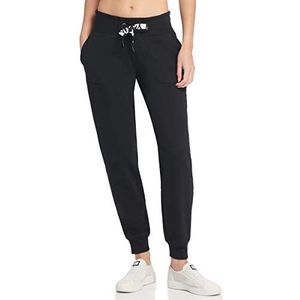 Dames DKNY Two Tone Cuffed Jog Pants met koord in zwart