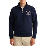 GANT - Sweatshirt - Marine - Rood - Wit