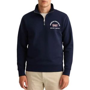 GANT - Sweatshirt - Marine - Rood - Wit