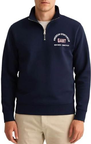GANT - Sweatshirt - Marine - Rood - Wit