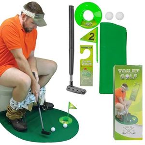 Fairly Odd Novelties FON-10045 Potty Putter Toilet Time Golf Game - Green