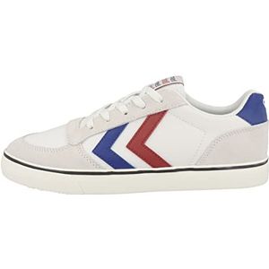 hummel Stadil LX-E canvas sneakers, wit/blauw/rood, 38,5 EU, Wit-blauw-rood., 38.5 EU