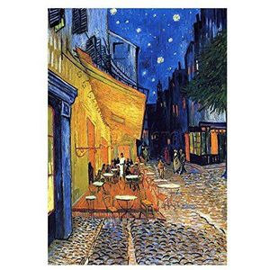 Wee Blue Coo Vincent Van Gogh Cafe Terras Place Du Forum Arles 1888 Oude F 14 Wall Art Print