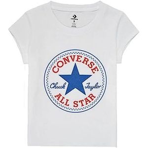 Converse T-shirt met korte mouwen, merk korte mouwen, voor kinderen, Timeless Chuck Patch, wit