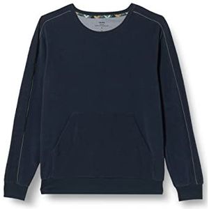 CALIDA Heren RMX Sleep Time Off Shirt met lange mouwen, Dark Sapphire, standaard