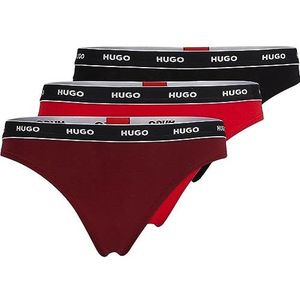 BOSS Triplet Thong Stripe String voor dames, Open Miscellaneous982, XXL