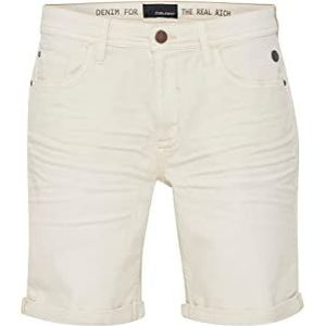 Blend Heren Jogg Denim Shorts, 120804/Cloud Cream, S, 120804/Cloud Cream, S