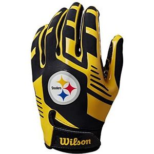 Wilson NFL Team Super Grip handschoenen, eenheidsmaat voor jongens, siliconen/lycra, elastisch