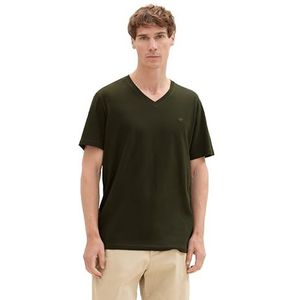 TOM TAILOR Heren T-shirt, 11172 - Dark Roze Green, M
