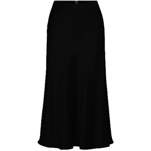 YAS Yaspella Hw Midi Skirt S. Noos Rock voor dames, zwart, L