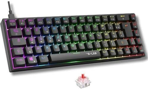 The G-Lab - Keyz Titanium - Gaming Toetsenbord - RGB - USB - Compact