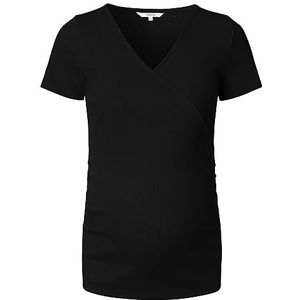 Noppies Sanson Nursing Rib Top Ss T-shirt voor dames, zwart, XS
