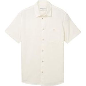 TOM TAILOR Denim heren overhemd, 10338 - Zacht Licht Beige, L
