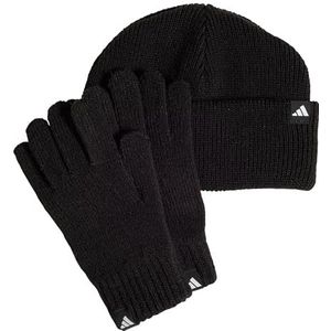 adidas Uniseks-Kind GLOVE BEANIE PACK KIDS, Black/White, 3XS