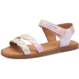 s.Oliver Platte sandalen voor meisjes, 5-48201-44, roze metallic, 38 EU