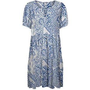 Onlnova Life Vis Thea Kh Dress AOP, Mazarine Blue, XL