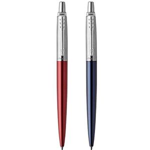 Parker 2033154 Jotter London Duo Discovery Pack: Balpen (Red Kensington) & gelpennen (Royal Blue)