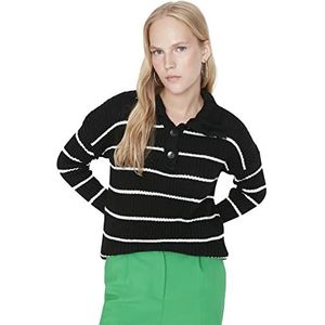 Trendyol Acryl Trui - Zwart - Regular L Zwart, Zwart, L